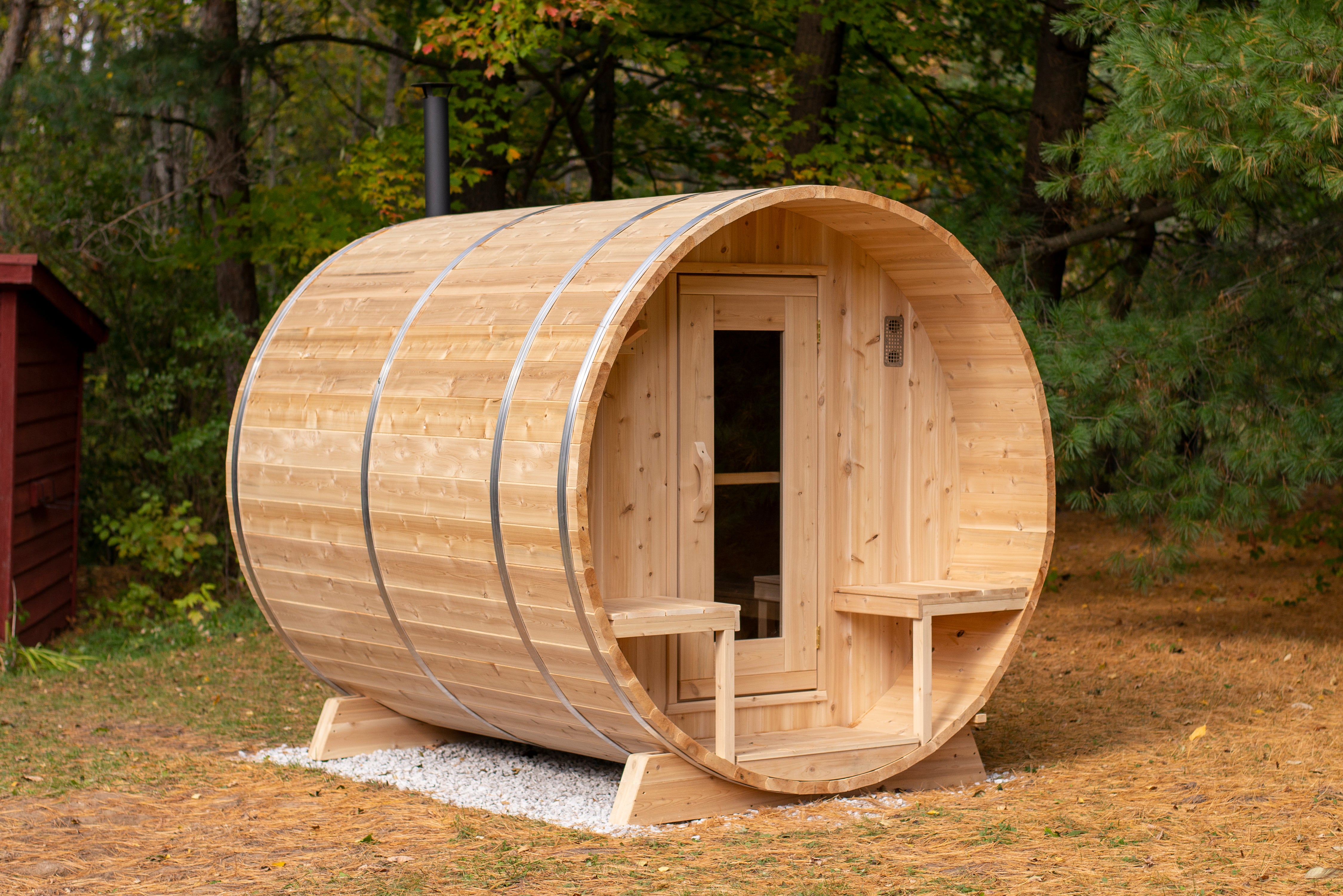 Leisurecraft Canadian Timber Serenity Barrel Sauna