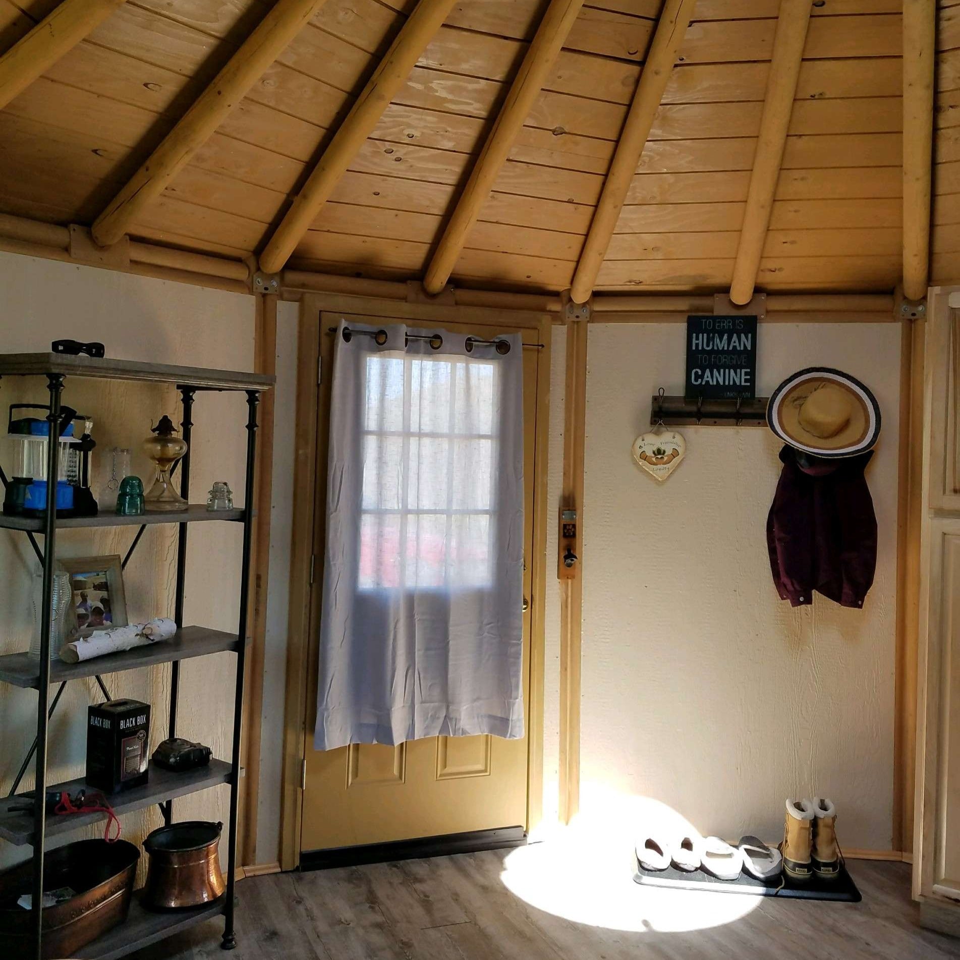 12 Wall Luxury Yurt-Cabin Kit with Solid Walls by Freedom Yurt-Cabins