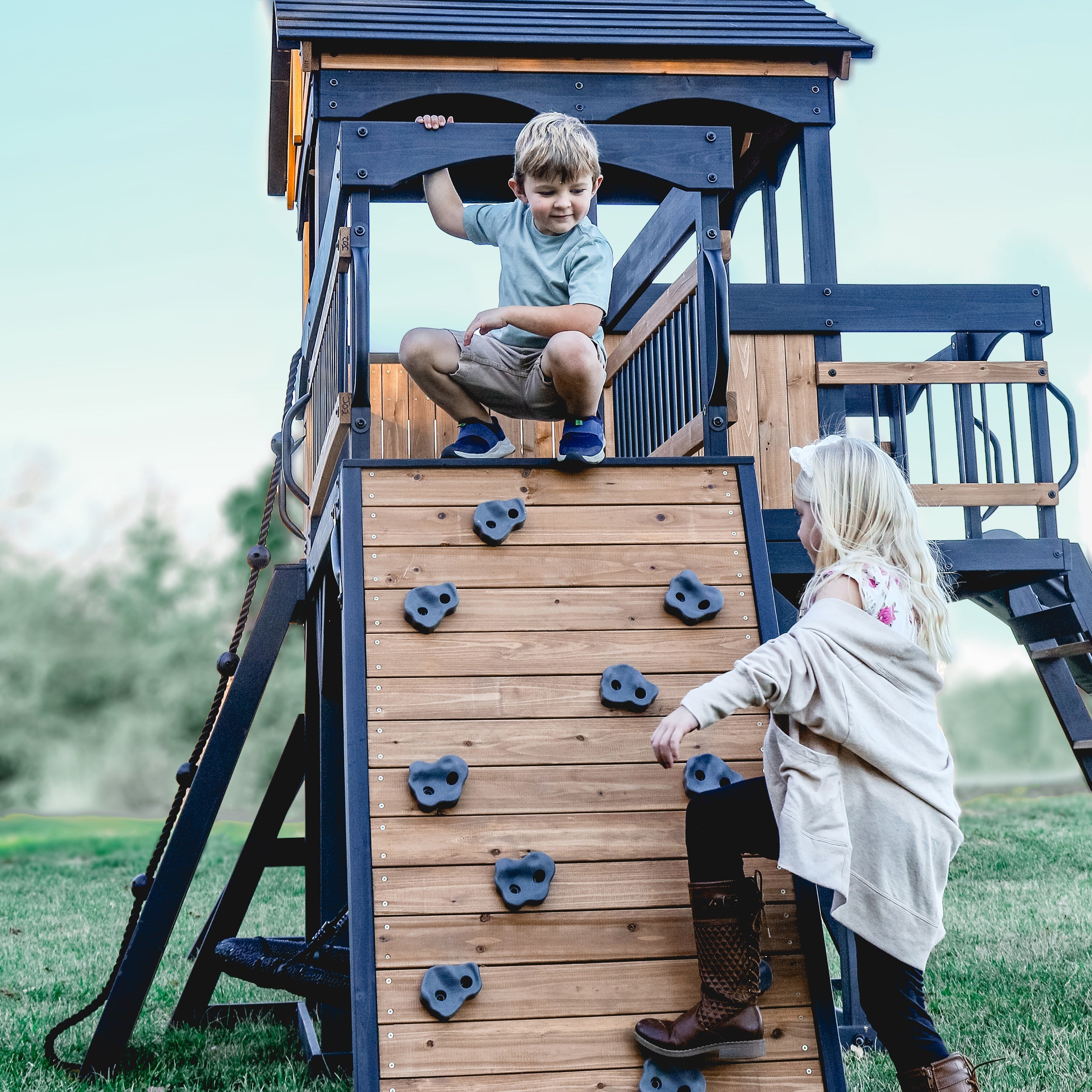 Timber Crossing Swing Set