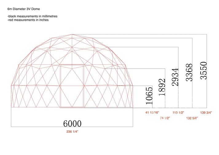 Phoenix Domes 4-Season Deluxe Glamping Package Dome | 20' (6M)