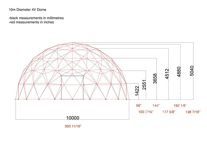 Phoenix Domes 4-Season Deluxe Glamping & Yoga Package Dome | 33' (10M)
