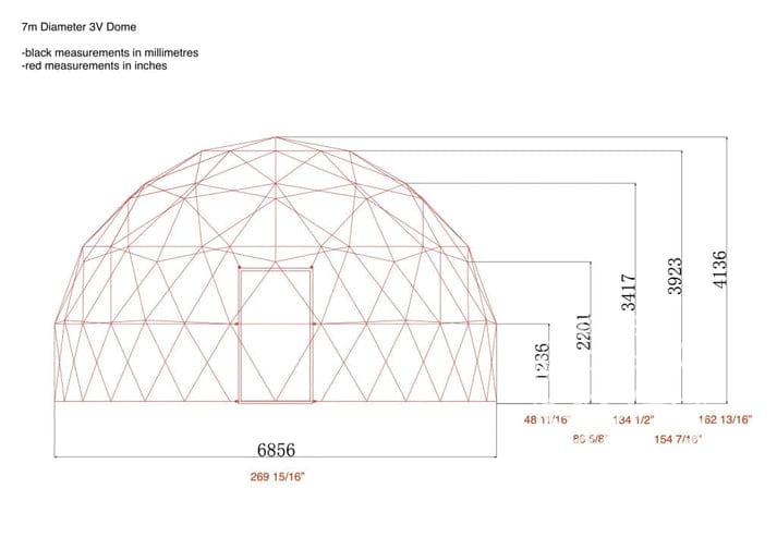 Phoenix Domes 4-Season Glamping Package Dome - 23' (7M) - Sage Green Special