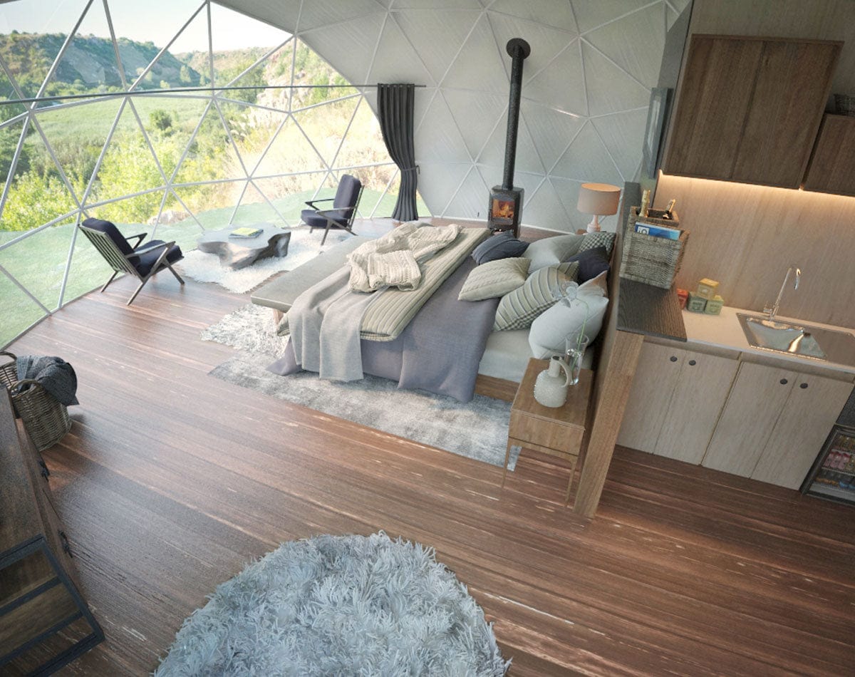 Luna Glamping 8M (26') Stargazer Geodesic Dome