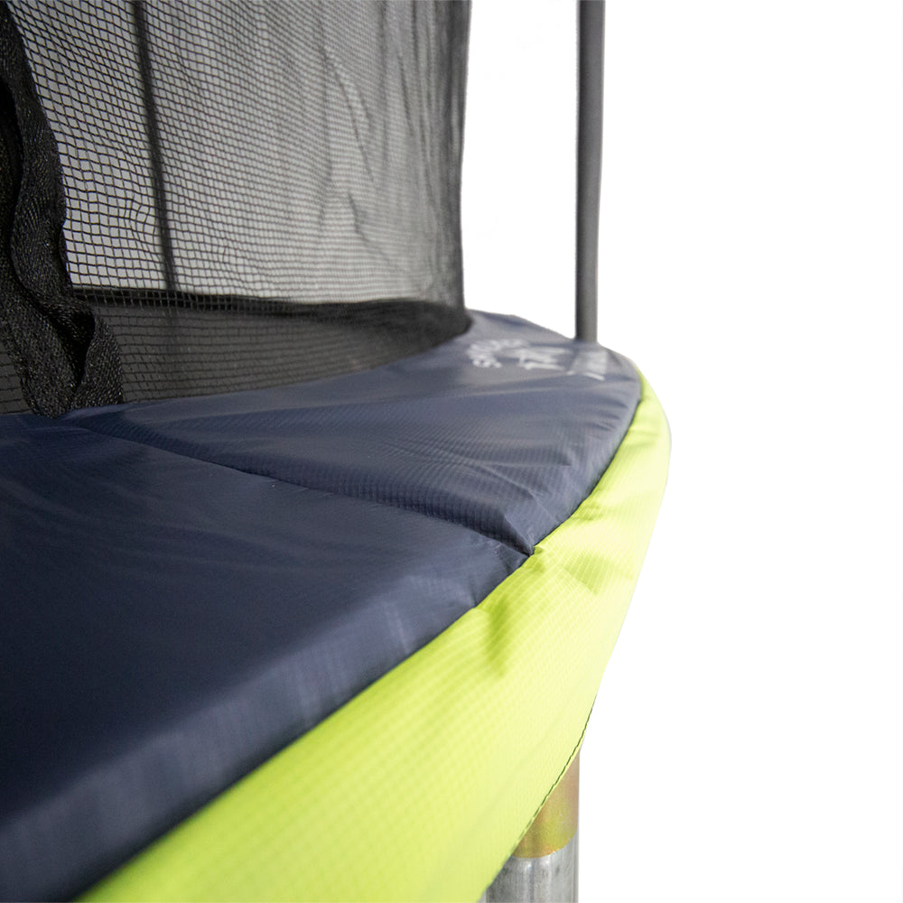15' x 13' Oval Trampoline with Sports Net - Dual Color