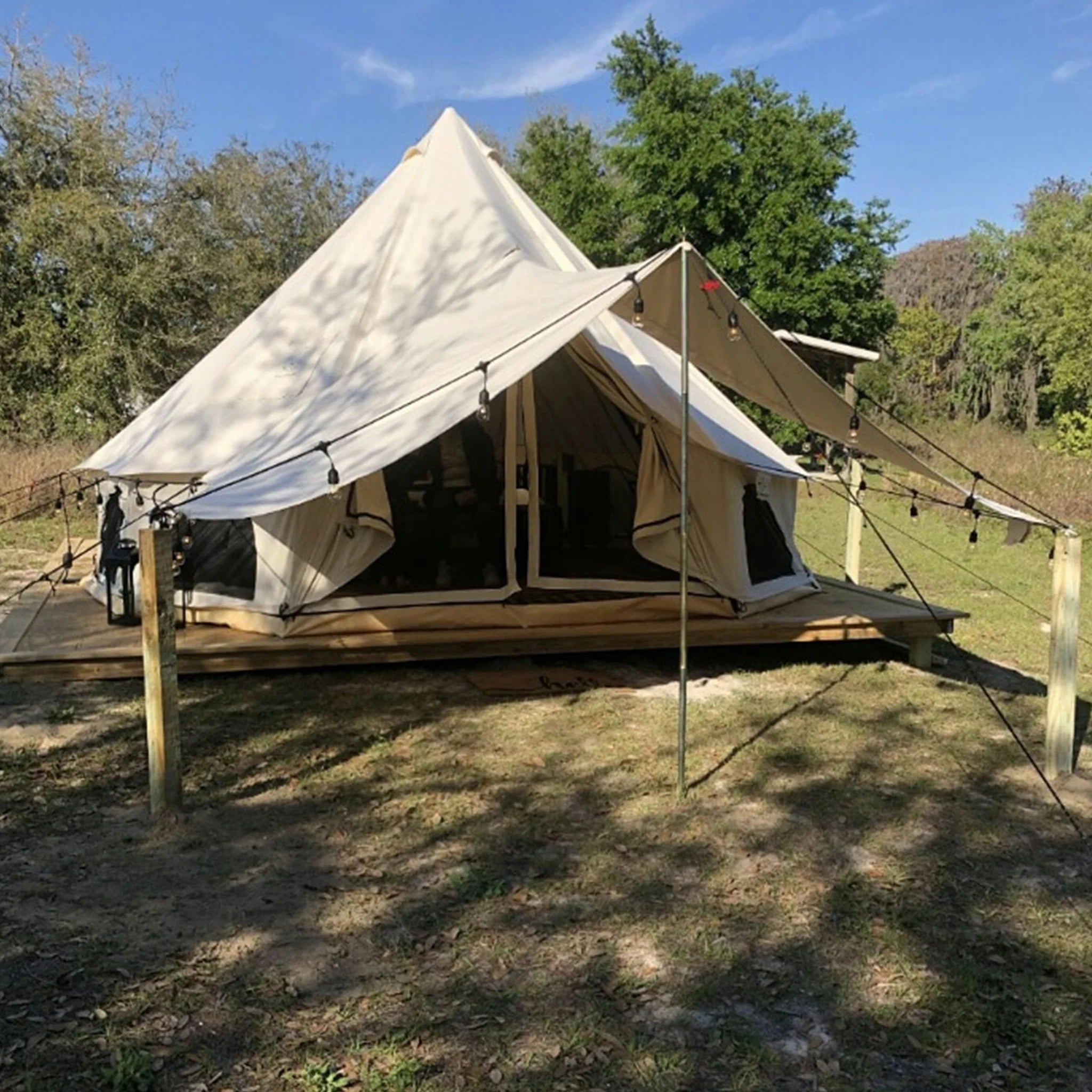 White Duck Avalon Awning for Bell tent
