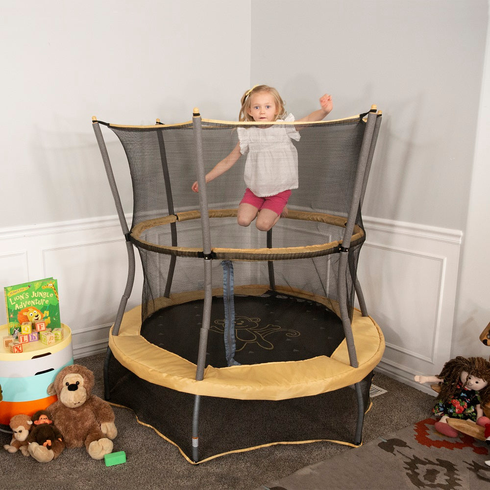 55" Lil' Monkey Mini Trampoline with Enclosure and Sound
