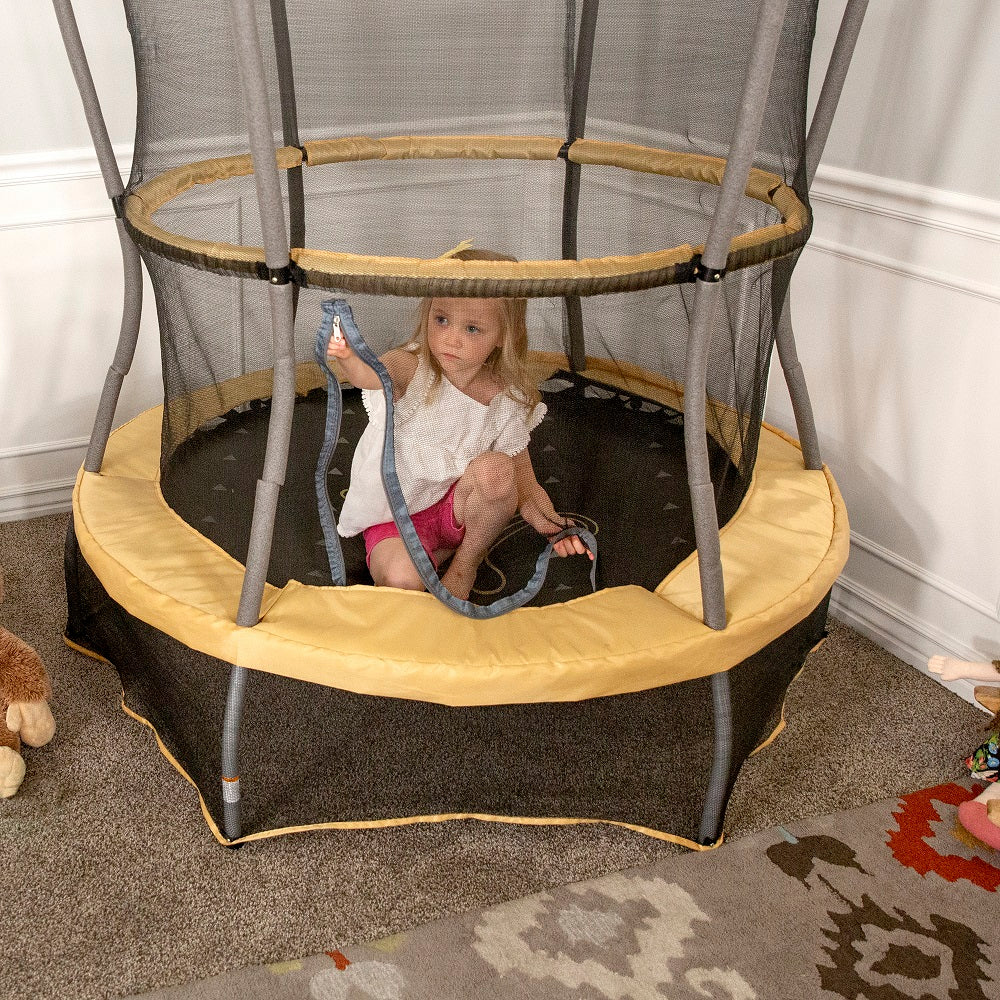 55" Lil' Monkey Mini Trampoline with Enclosure and Sound