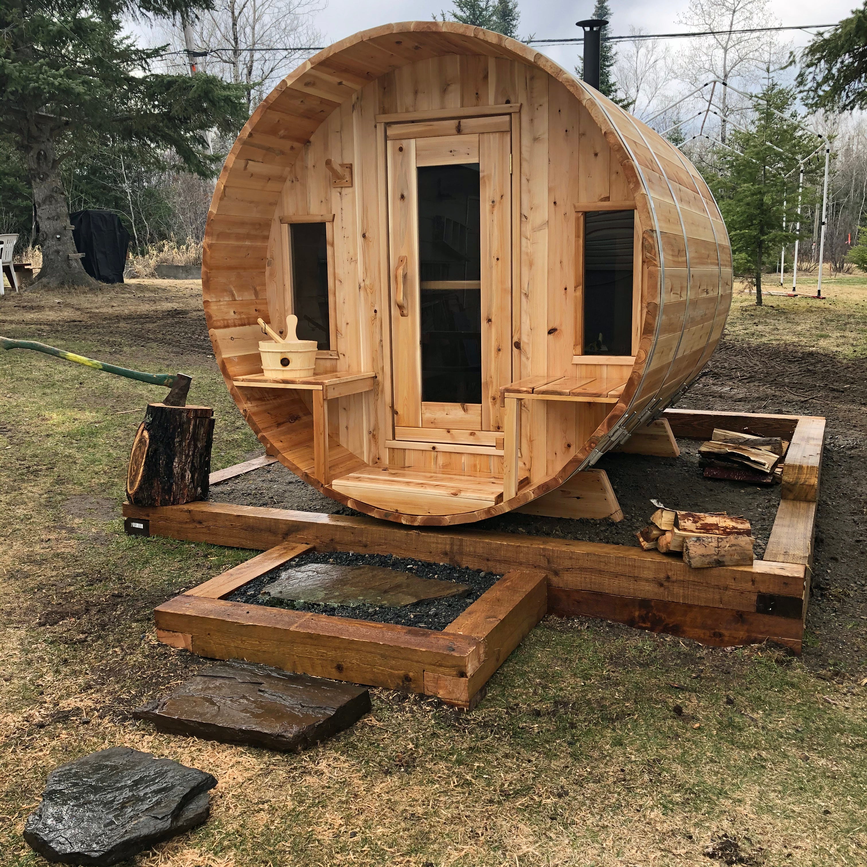 Leisurecraft Canadian Timber Tranquility Barrel Sauna