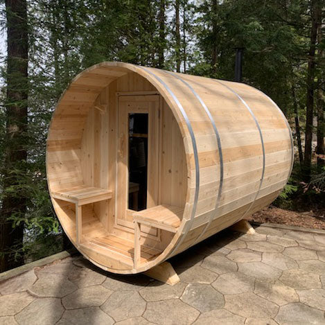 Leisurecraft Canadian Timber Serenity Barrel Wood burning Sauna