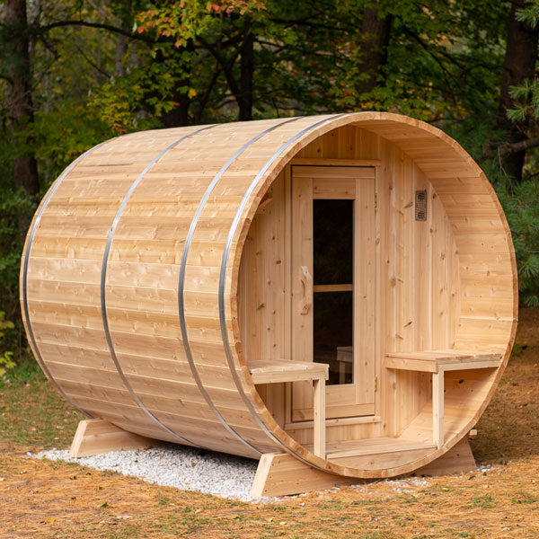 Leisurecraft Canadian Timber Serenity Barrel Wood burning Sauna