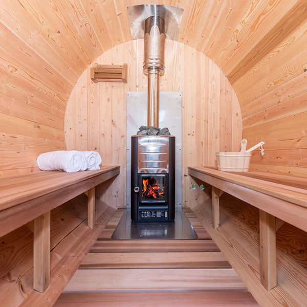 Leisurecraft Canadian Timber Serenity Barrel Wood burning Sauna