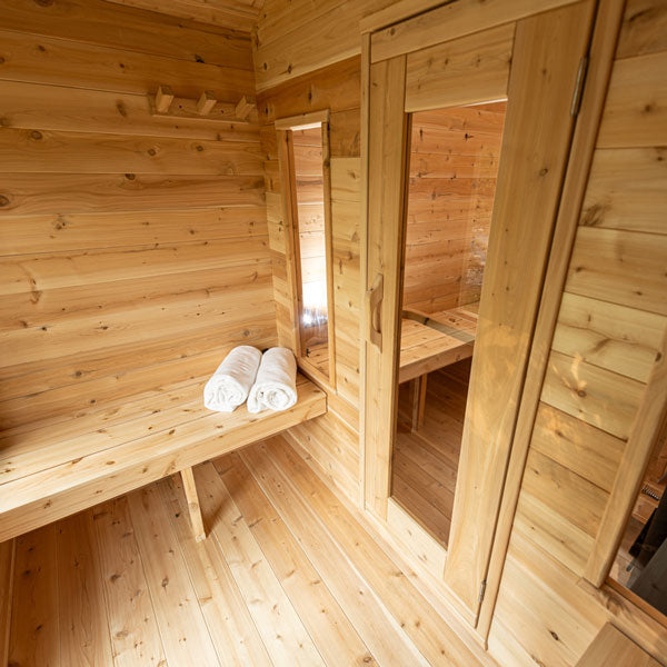 Leisurecraft Canadian Timber Georgian Cabin Sauna with Changeroom