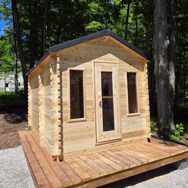 Leisurecraft Canadian Timber Georgian Cabin Sauna with Changeroom