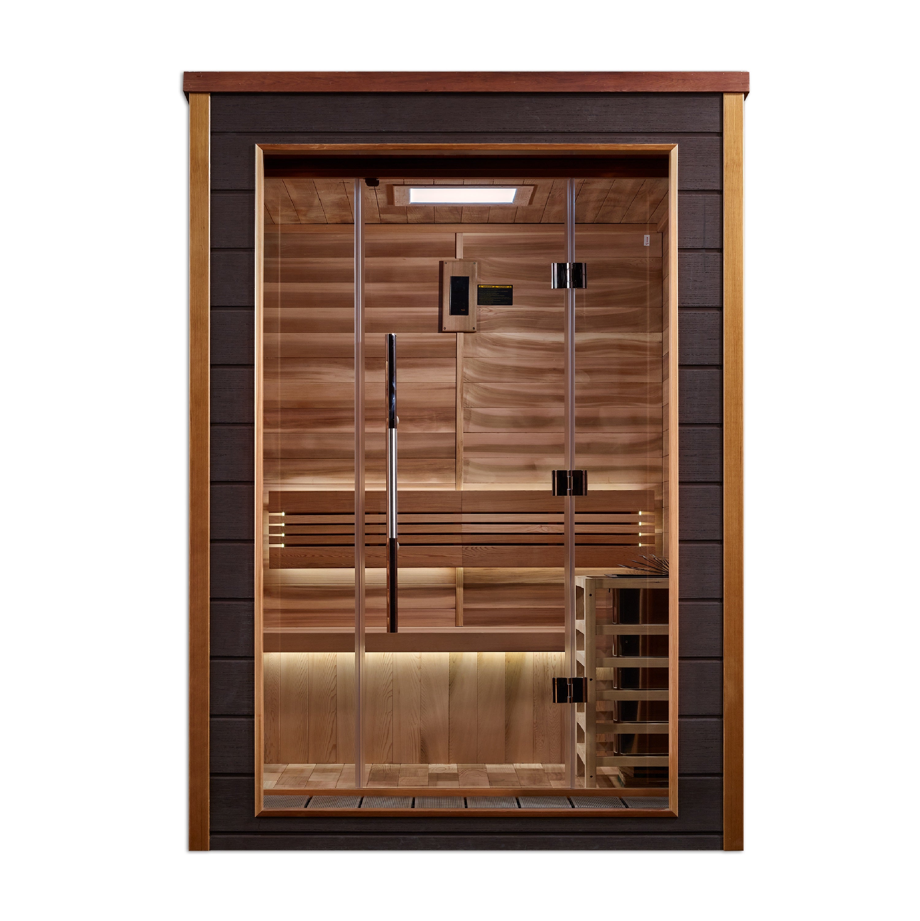 Golden Designs Narvik 2-Person Outdoor Sauna – Red Cedar Interior