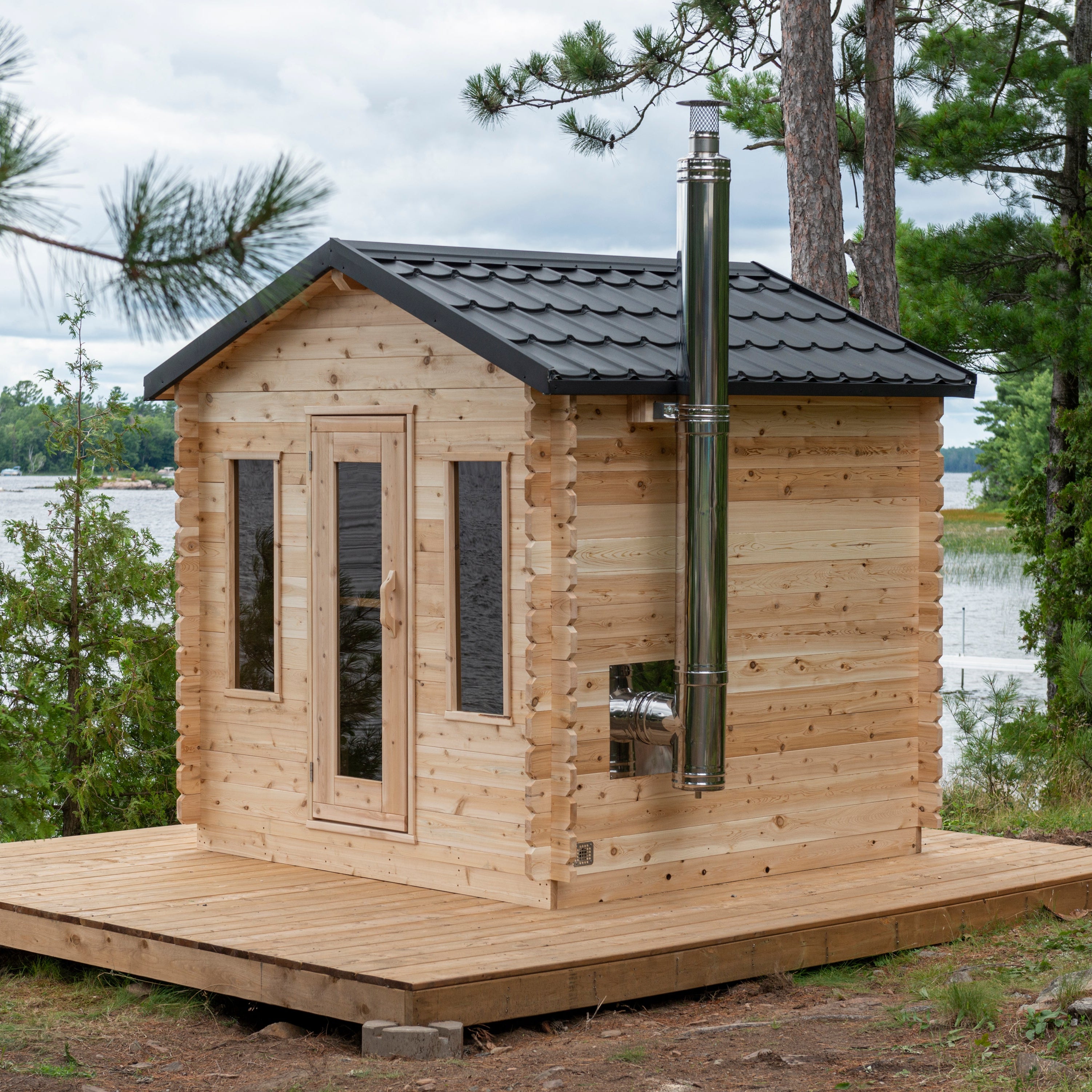 Leisurecraft Canadian Timber Georgian Cabin Sauna