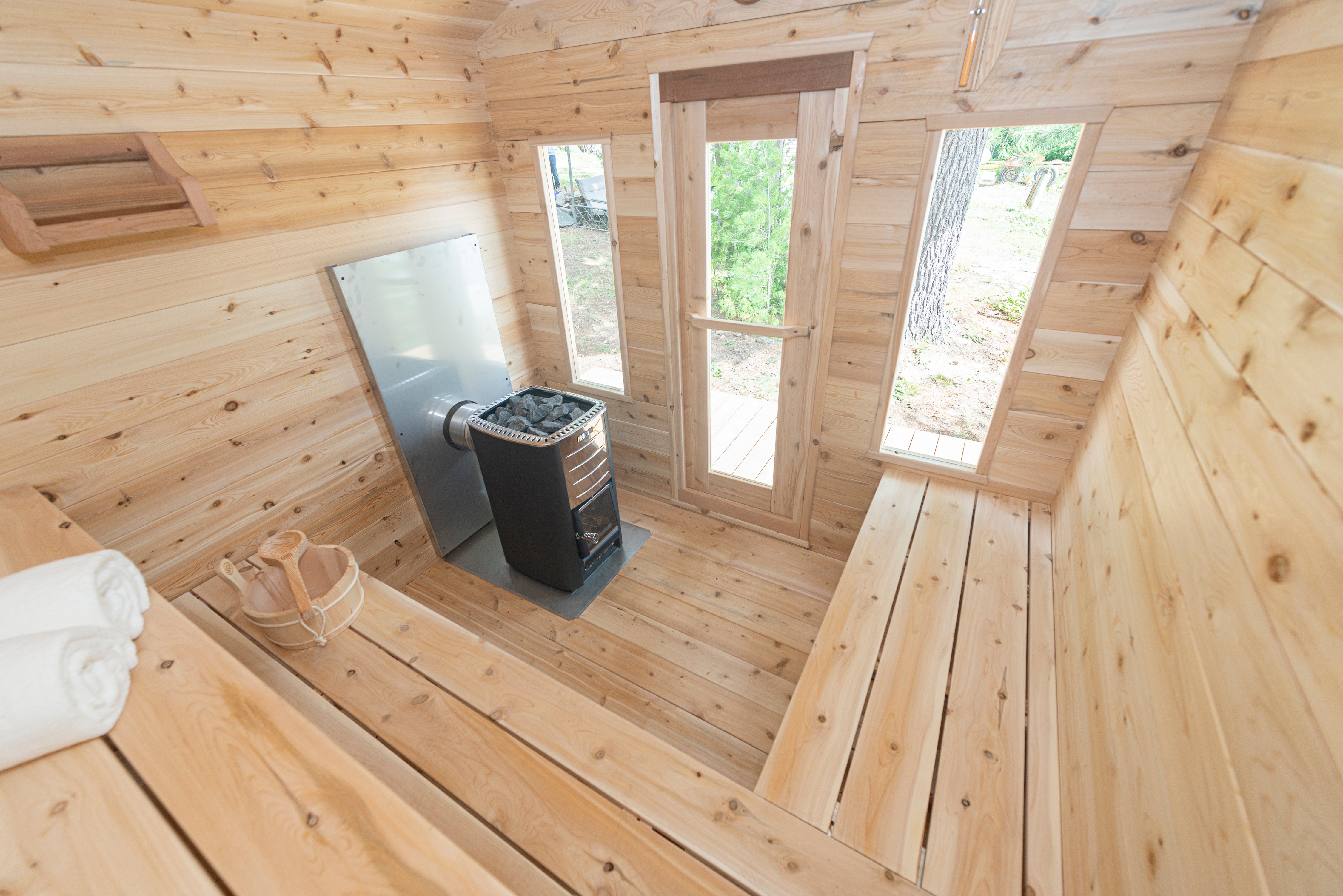 Leisurecraft Canadian Timber Georgian Cabin Sauna
