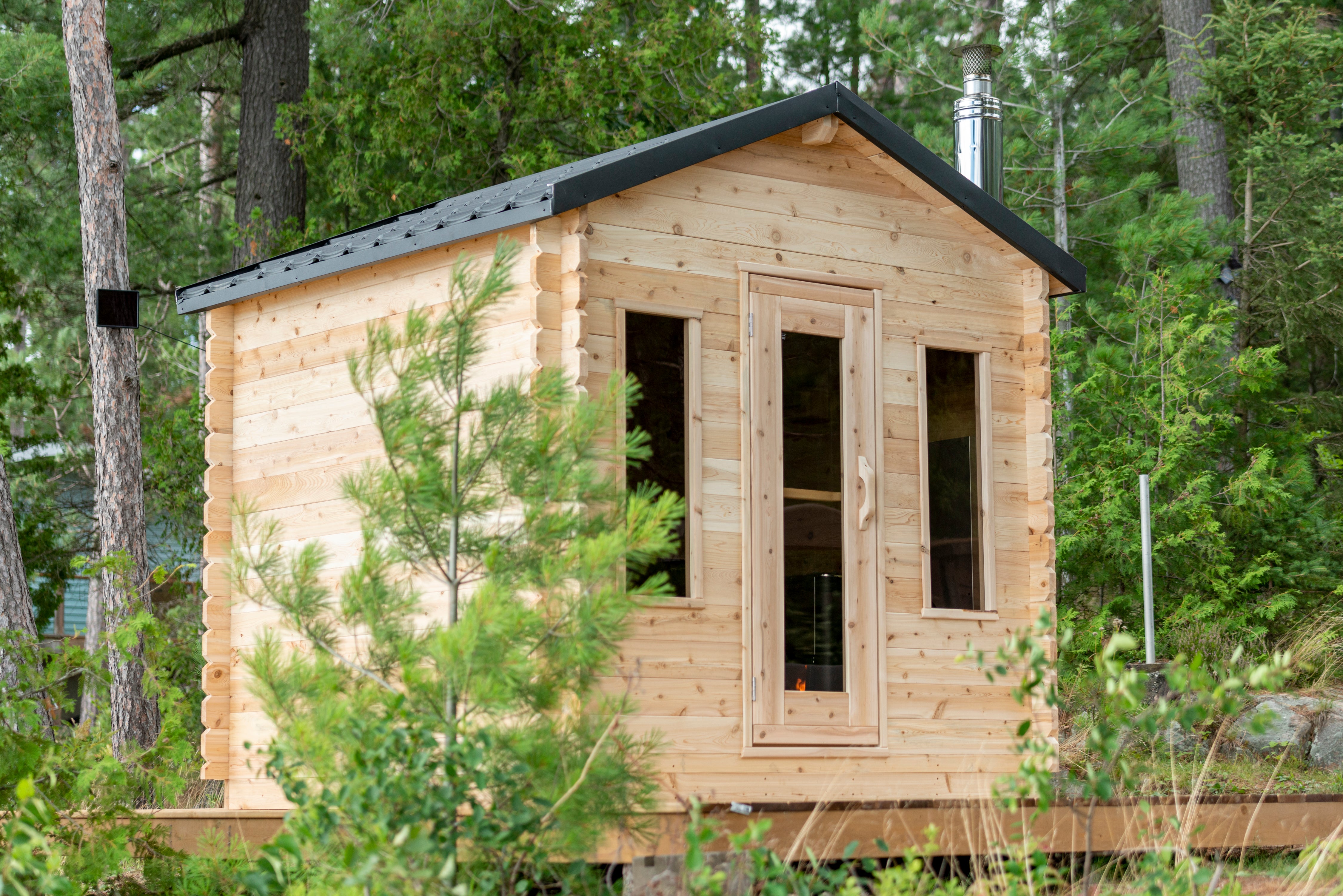 Leisurecraft Canadian Timber Georgian Cabin Sauna