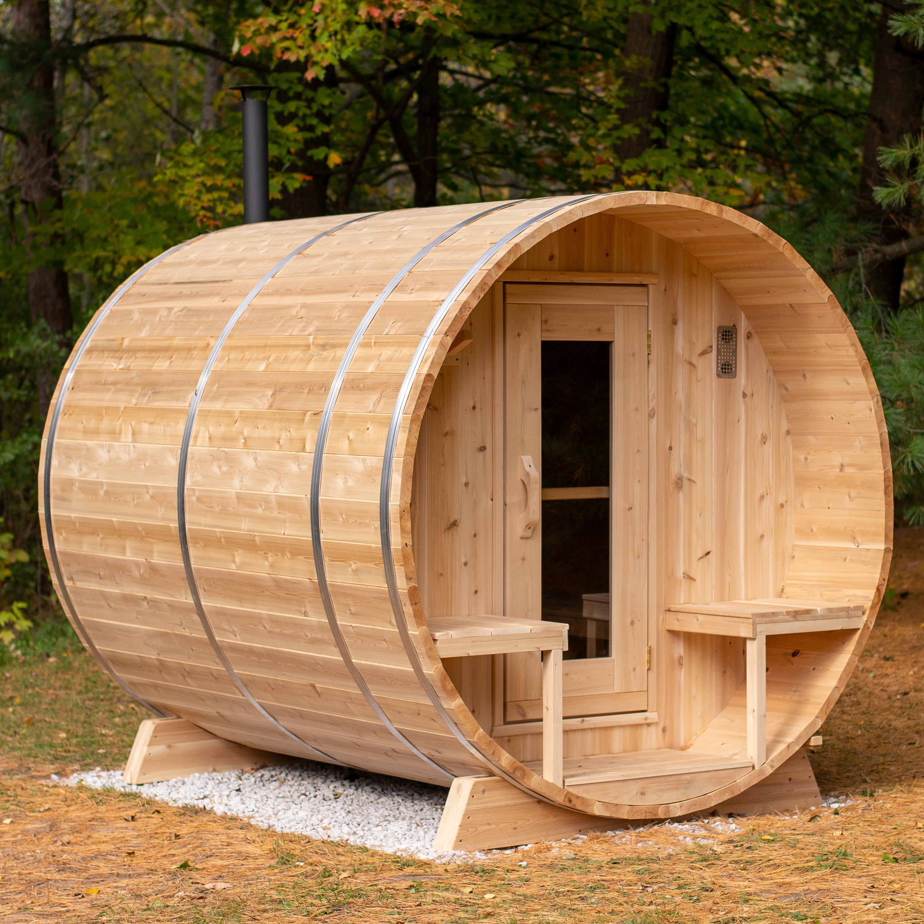 Leisurecraft Canadian Timber Serenity Barrel Sauna