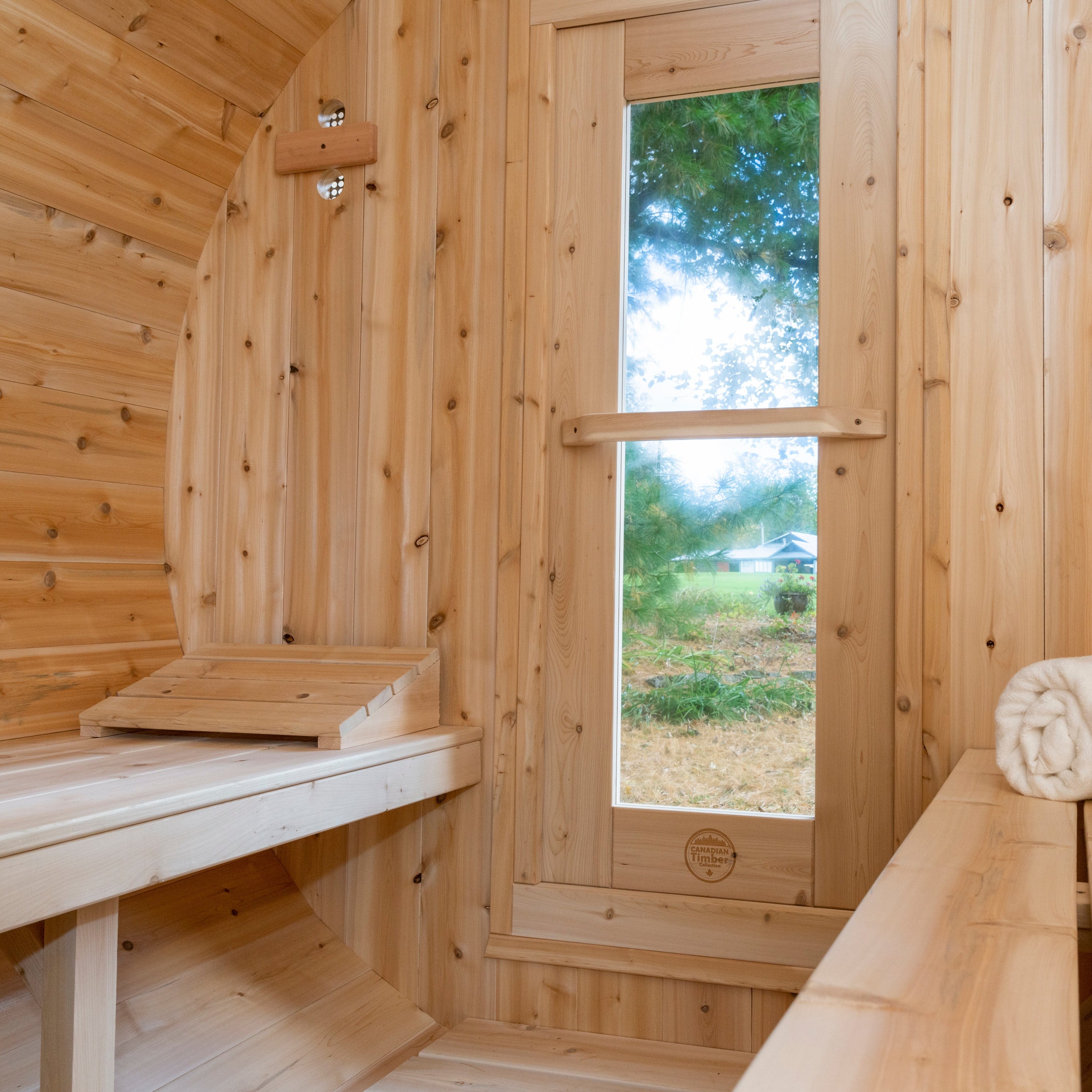 Leisurecraft Canadian Timber Serenity Barrel Sauna