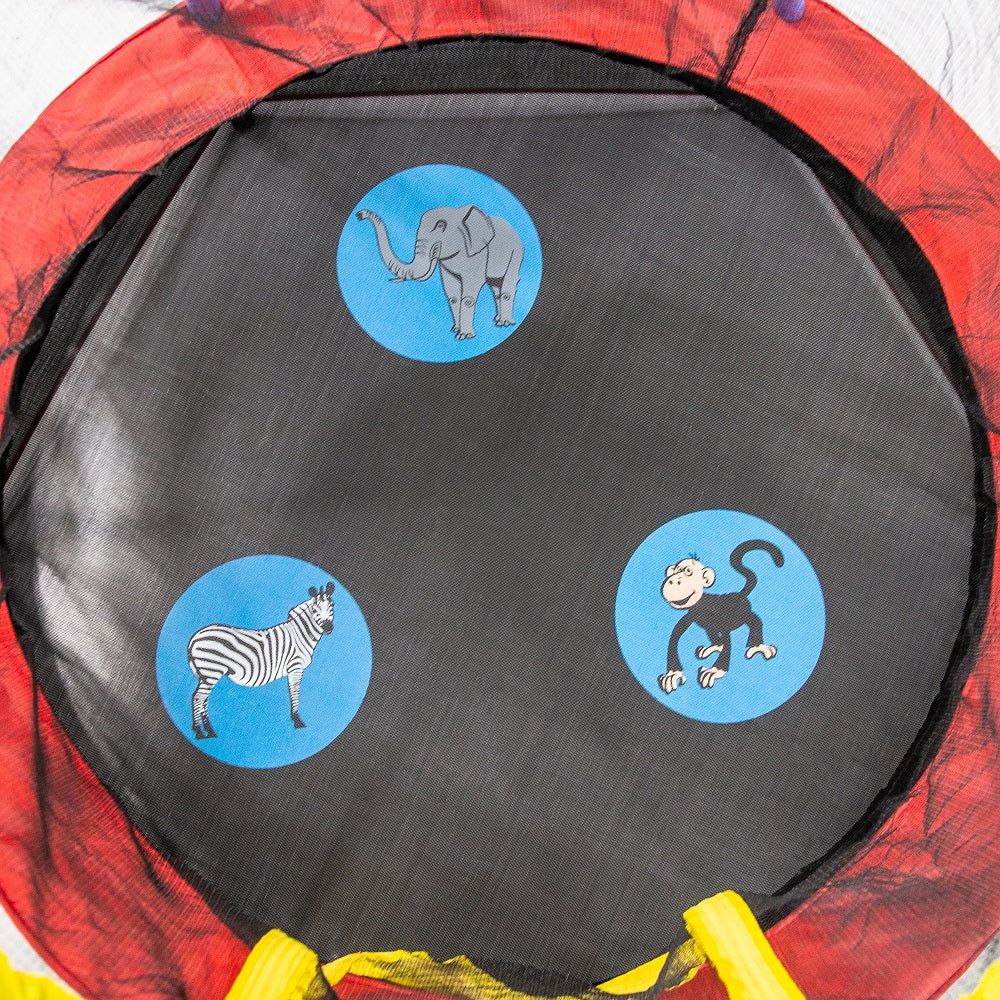 48" Round Zoo Adventure Mini Trampoline with Enclosure