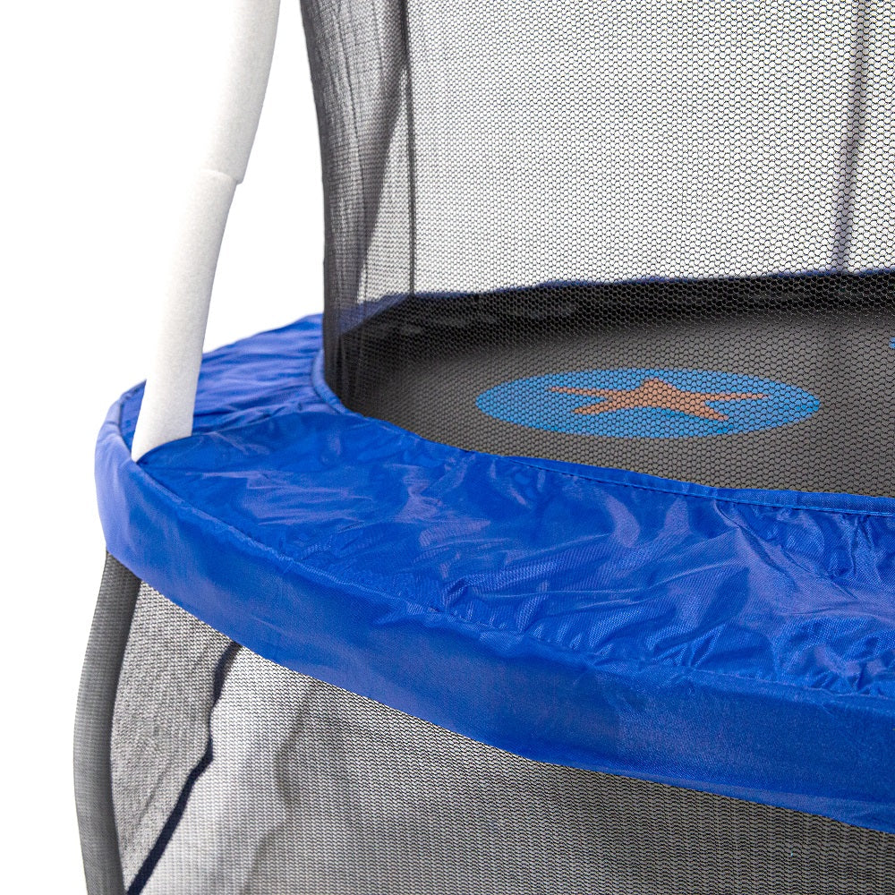 60" Round Seaside Adventure Mini Trampoline with Enclosure