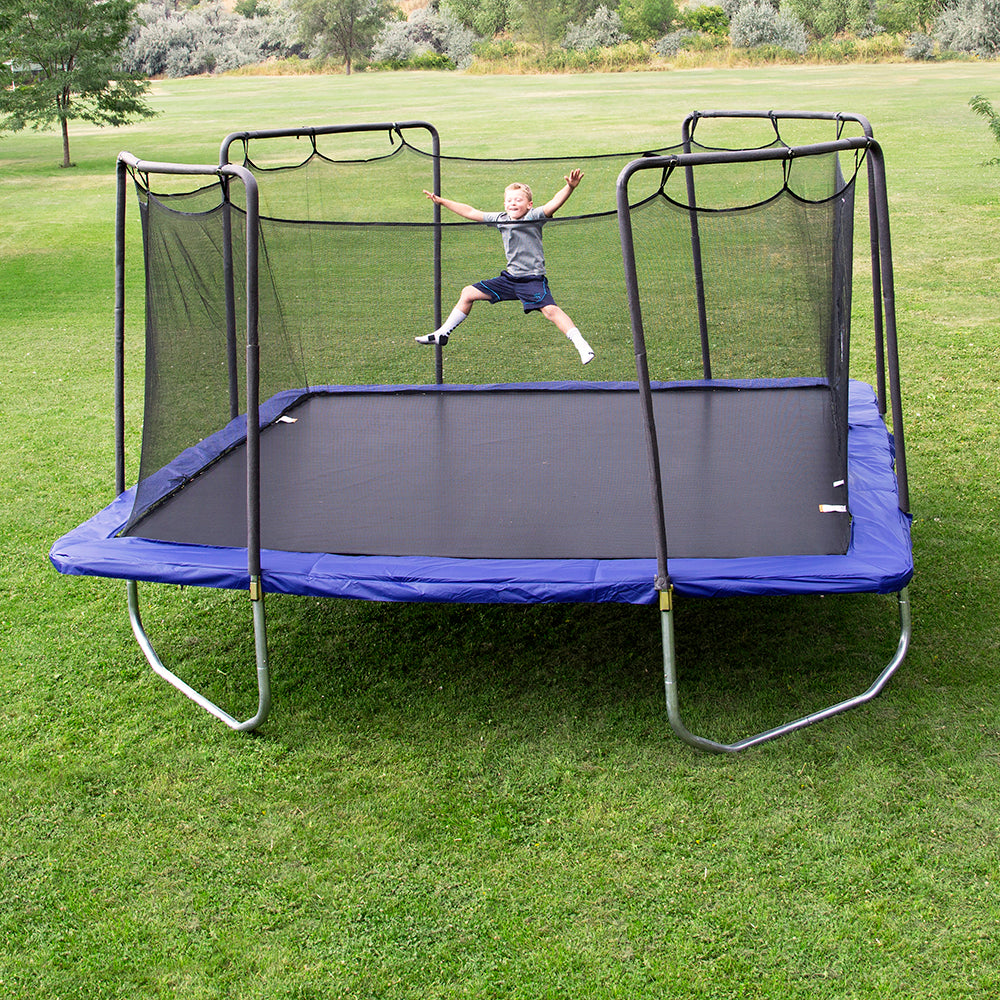 15' Square Trampoline - Blue