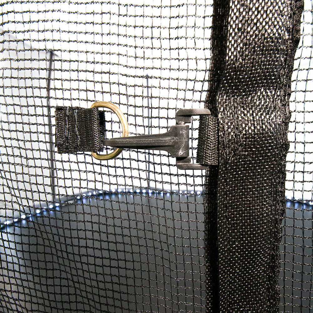 13' Square Trampoline with Lighted Spring Pad- Navy