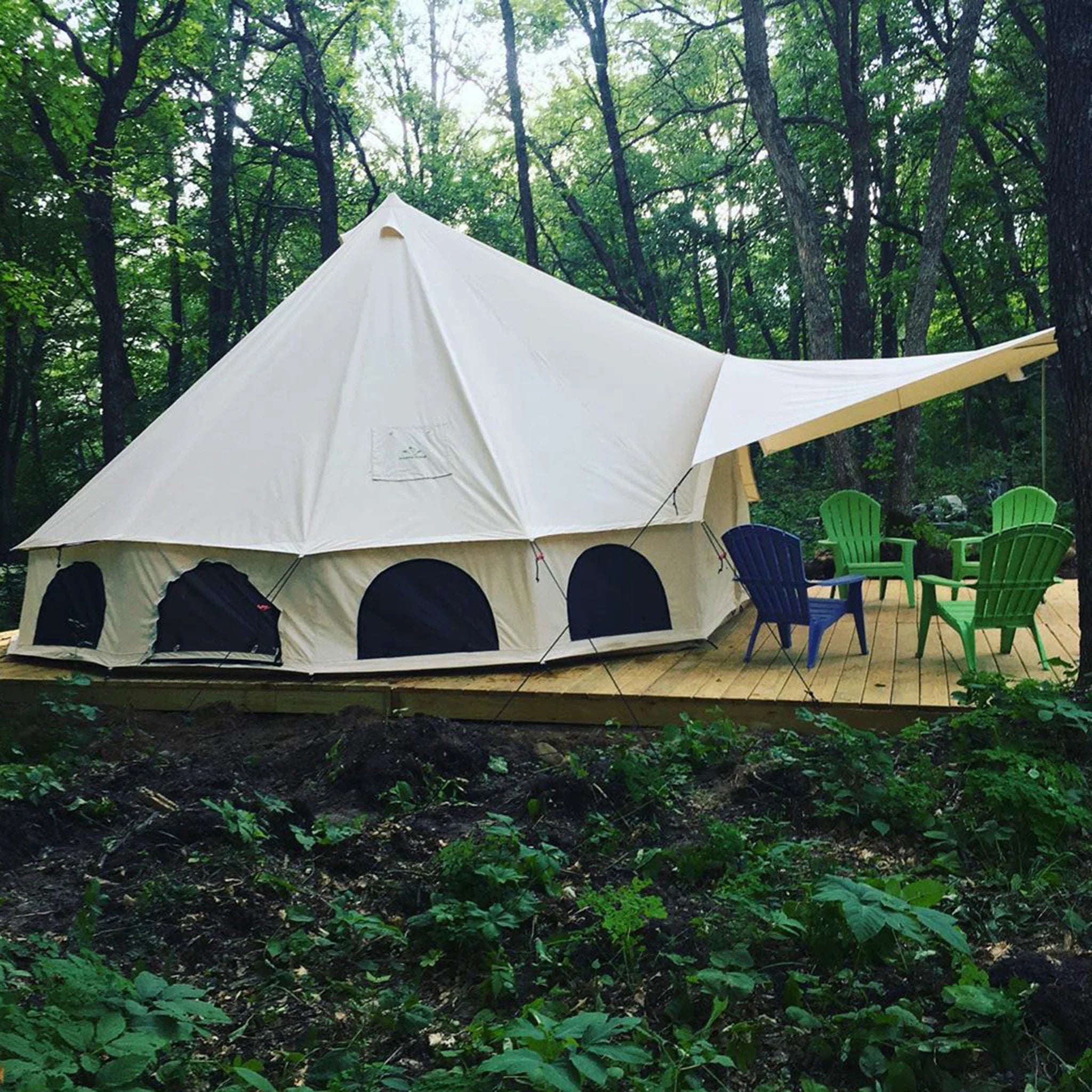 White Duck Regatta Awning for Bell tent
