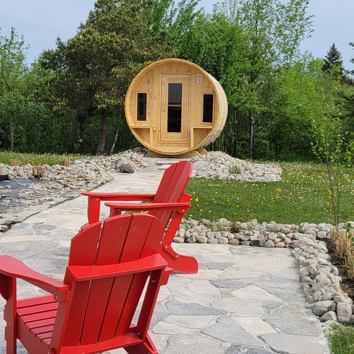 Leisurecraft Canadian Timber Tranquility Barrel Sauna