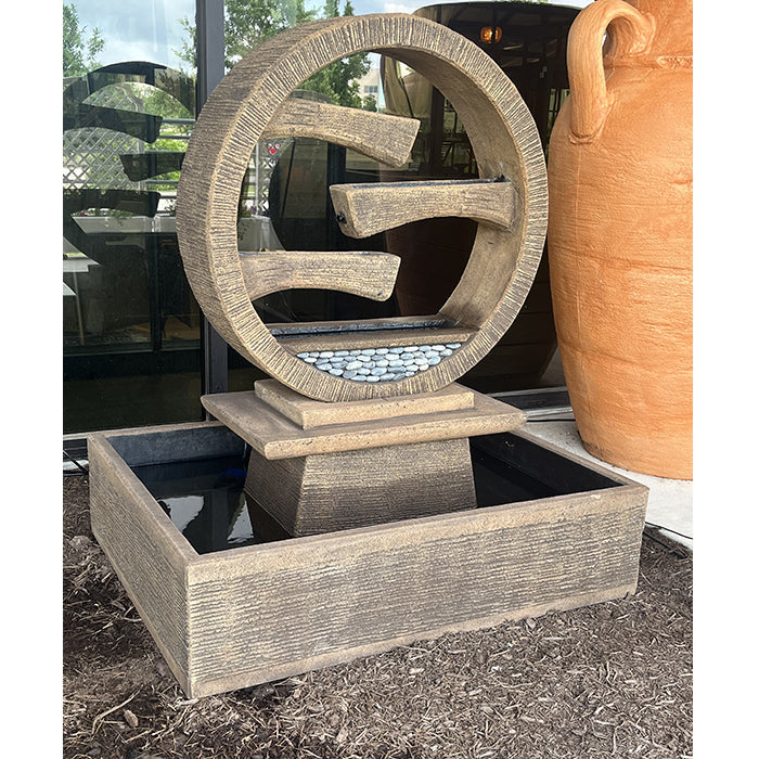 Exaco Wagon Wheel Fountain